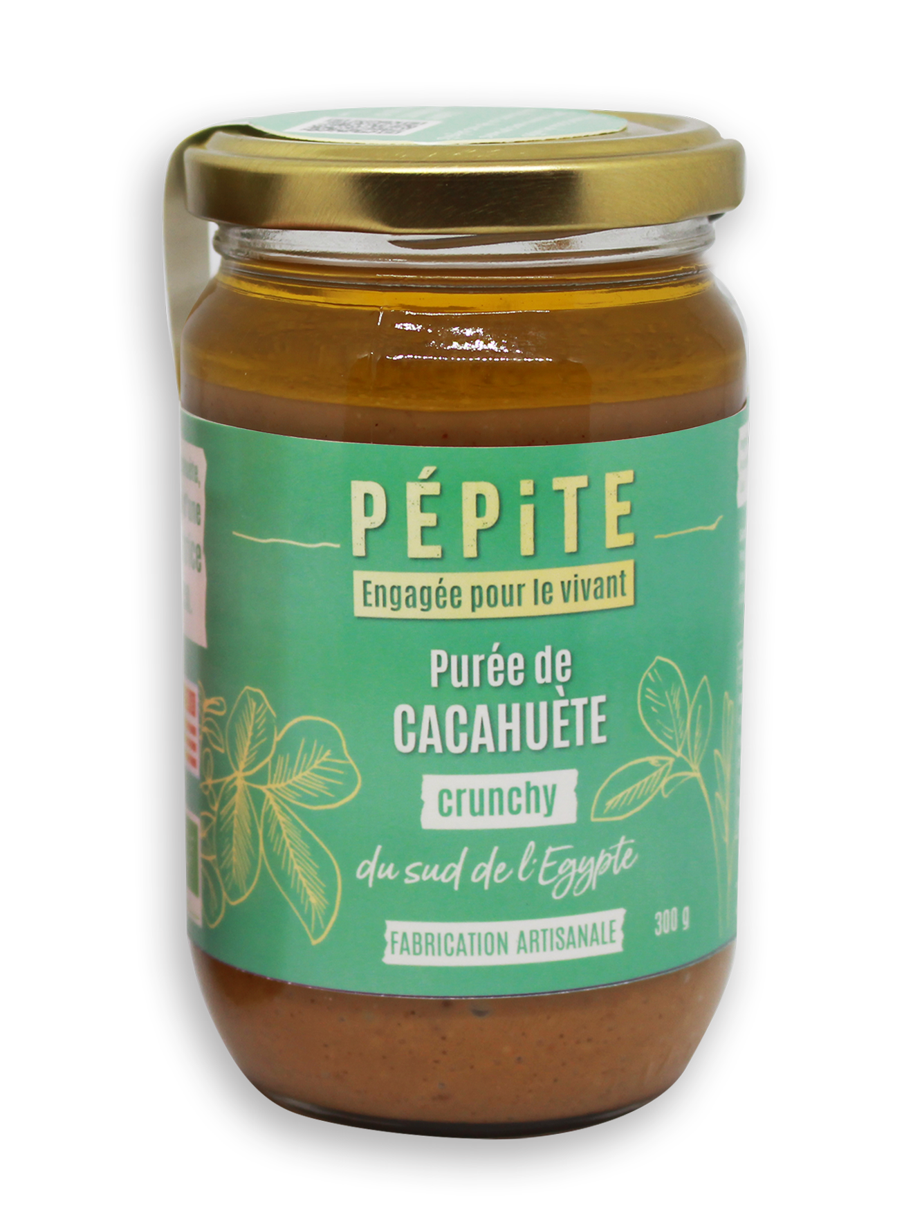 Pépite -- Purée de cacahuètes d'egypte crunchy - 300 g